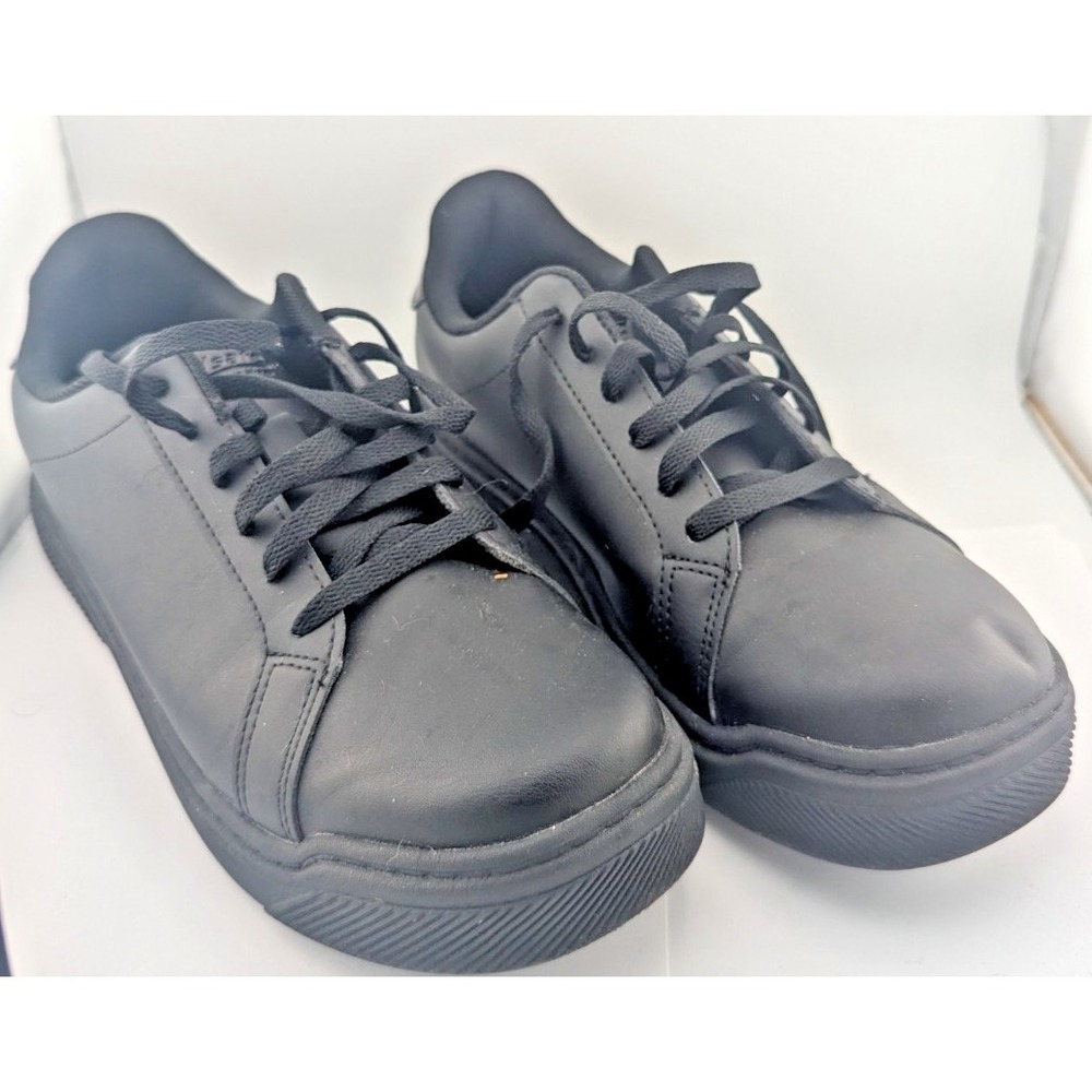 TREDSAFE WOMENS BLACK LACEUP SLIP RESISTANT SHOES SIZE 9.5 SAFETY RESTAURA